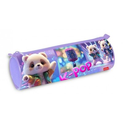 Пенал 1 отделение мягкий 21х7см тубус K-pop мишки Npt_60153 Хатбер 12/36 090598