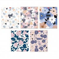 Тетрадь 48 листов А5 клетка Музыка цветов тиснение, 60-65 г/м2 48Т5тВ1 Хатбер 5/60 093162