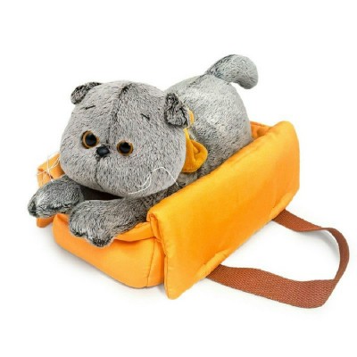 Budi Basa Игрушка   Кот Басик в сумке - переноске/мягкая, 25 см Kl25-001 Россия