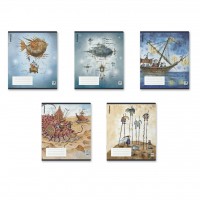 Тетрадь 48 листов А5+ 170х203 клетка, пластиковая обложка Волшебное путешествие 60г/м2 60597 ErichKrause 5/100 Тетрадь 48 листов А5+ 170х203 клетка, пластиковая обложка Волшебное путешествие 60г/м2 60597 ErichKrause 5/100