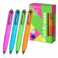 Ручка шариковая автоматическая Pocket Pen Matic&Grip Neon синяя 0,5мм 63686 ErichKrause 12/144/1728