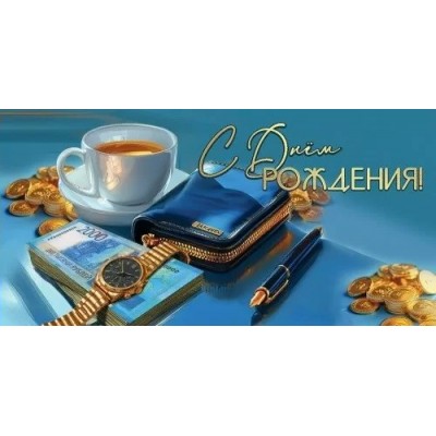 Праздник/Конверт для денег. С Днем рождения!/50001441/