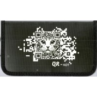 Пенал 1 отделение QR-кот ламинат 30П26_1388 Канцбург  2601388