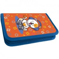 Пенал 1 отделение 115х205х30 мм, Little Gamers, 0054, на молнии, soft touch PB0054-13 Lamark  128/715612