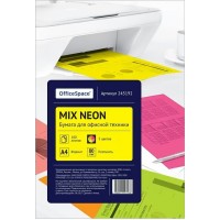 Бумага для ксерокса цветная А4 100 листов 80г/м2 5 цветов Multicolor neon mix OfficeSpace 245192 Бумага для ксерокса цветная А4 100 листов 80г/м2 5 цветов Multicolor neon mix OfficeSpace 245192