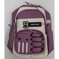 Рюкзак 44х30х15см 1 отделения на молнии, 3 кармана, карман для телефона на кнопках, декоративная шнуровка, сиреневый Sanvero BP23009 Рюкзак 44х30х15см 1 отделения на молнии, 3 кармана, карман для телефона на кнопках, декоративная шнуровка, сиреневый Sanvero BP23009