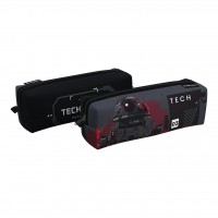 Пенал 1 отделение мягкий 21х7х7см квадро Tech Mind 62870 ErichKrause  62870