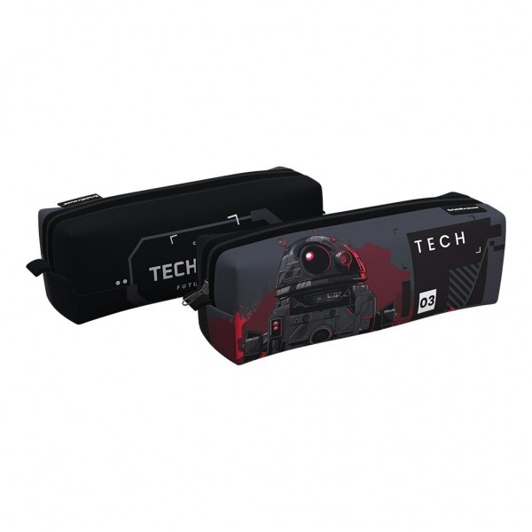 Пенал 1 отделение мягкий 21х7х7см квадро Tech Mind 62870 ErichKrause  62870