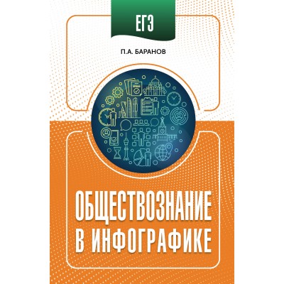 ЕГЭ. Обществознание в инфографике. Справочник. Баранов П.А. АСТ