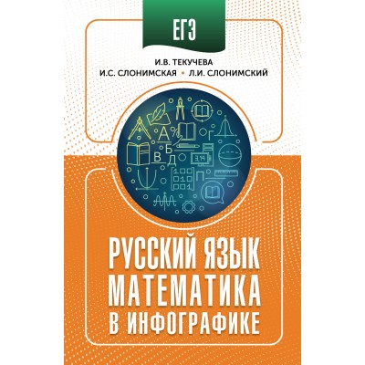 ЕГЭ. Русский язык и математика в инфографике. Справочник. Текучева И.В. АСТ