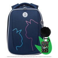 Рюкзак  29х36х18см 2 отделения, нагрудная стяжка, светоотражатели, 13л, синий RAf-592-6/2 Grizzly