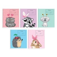 Тетрадь 12 листов А5+ косая линия Очаровашки выборочный УФ-лак, 60г/м2 70202 Феникс 10/160 Тетрадь 12 листов А5+ косая линия Очаровашки выборочный УФ-лак, 60г/м2 70202 Феникс 10/160