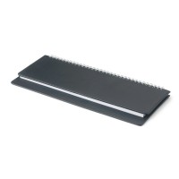 Планинг недатированный 305х130 64 листа гребень, твердая обложка, кожзам Velvet черный 3-364/04 Альт