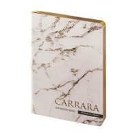 Ежедневник недатированный А6+ 128 листов линия, интегральная обложка, кожзам Flex Carrara золотой срез, 80г/м2 3-742/12 Bruno Visconti