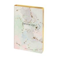 Ежедневник недатированный А6+ 128 листов линия, интегральная обложка, кожзам Flex Primavera золотой срез, 80г/м2 3-742/13 Bruno Visconti