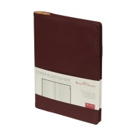 Еженедельник недатированный А5 64 листа гребень, интегральная обложка, кожзам Concept бордовый, 80г/м2 3-322/02 Bruno Visconti