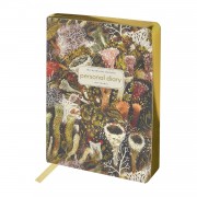Ежедневник недатированный А6+ 128 листов линия, интегральная обложка, кожзам Flex Flora Эльфийский лес золотой срез, 80г/м2 3-742/11 Bruno Visconti
