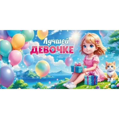 Открытая планета/Конверт для денег. Лучшей девочке/90000802/