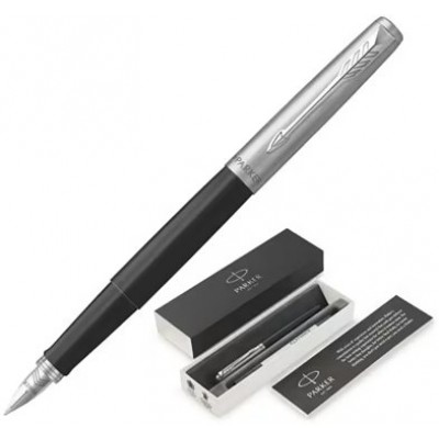Ручка подарочная перьевая Jotter Originals Black Chrome CT синяя, 0,8мм, подарочная упаковка Р426595 Parker  2096894