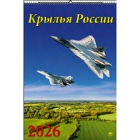 ДеньЗаДнем/Календарь настенный перекидной на ригеле 2026. Крылья России/350 х 500/12608/