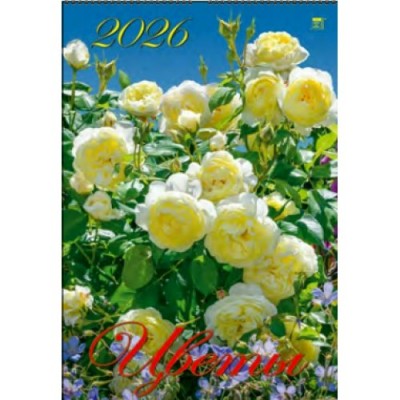 ДеньЗаДнем/Календарь настенный перекидной на ригеле 2026. Цветы/350 х 500/12611/