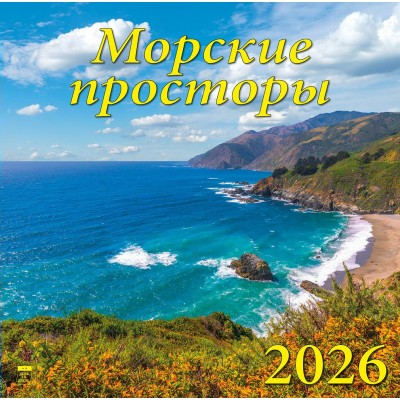 ДеньЗаДнем/Календарь настенный перекидной на скрепке 2026. Морские просторы/300 х 300/70613/