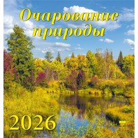 ДеньЗаДнем/Календарь настенный перекидной на скрепке 2026. Очарование природы/160 х 170/30611/ ДеньЗаДнем/Календарь настенный перекидной на скрепке 2026. Очарование природы/160 х 170/30611/