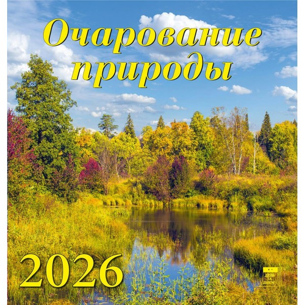 ДеньЗаДнем/Календарь настенный перекидной на скрепке 2026. Очарование природы/160 х 170/30611/