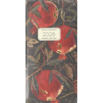 Ежедневник датированный А6 Flora Гранат 3-809/02 Bruno Visconti 2026