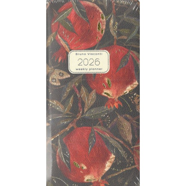 Ежедневник датированный А6 Flora Гранат 3-809/02 Bruno Visconti 2026