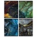 Тетрадь 48 листов А5 клетка Marble color матовая ламинация, тиснение фольгой, 70г/м2 N5c48-51262 Greenwich Line 10/60 357759