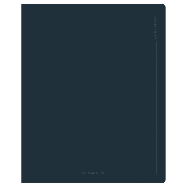 Тетрадь 48 листов А5 линия Dark navy софт-тач ламинация, выборочный лак, 70г/м2 N5I48-49334 Greenwich Line 8/56 353794