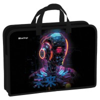 Папка на молнии А4 340х245х75мм Cyberpunk 1 отделение, с ручками, пластик BR-PT-A47525 Berlingo 379340 Папка на молнии А4 340х245х75мм Cyberpunk 1 отделение, с ручками, пластик BR-PT-A47525 Berlingo 379340