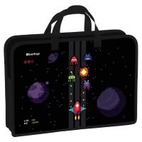 Папка на молнии А4 340х245х75мм Space Battle 1 отделение, с ручками, пластик BR-PT-A47536 Berlingo  379337