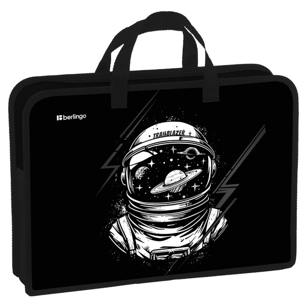Папка на молнии А4 340х245х75мм Trailblazer 1 отделение, с ручками, пластик BR-PT-A47521 Berlingo  379299