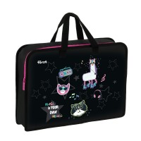 Папка на молнии А4 340х245х75мм Disco Lama 1 отделение, с ручками, пластик FT-HB-750509 Forst 379318 Папка на молнии А4 340х245х75мм Disco Lama 1 отделение, с ручками, пластик FT-HB-750509 Forst 379318