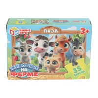 Умные игры Пазл-Мини 35  Животные на ферме  Россия