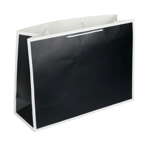 Чудо Праздник/Пакет подарочный матовый, черный, 190гр/м2/PXL-128986-B/