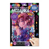Мозаика алмазная на картоне 17х23см Девушка аниме CRYST-MAANIM МультиАрт