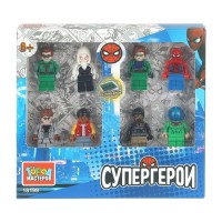 ГородМастеров Игрушка 8  Конструктор. Супергерои/фигурки, 8 шт 18199-CY Китай