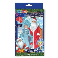 Картина по номерам холст на картоне 28,5х20см Новый год CANV28X20-121134 МультиАрт