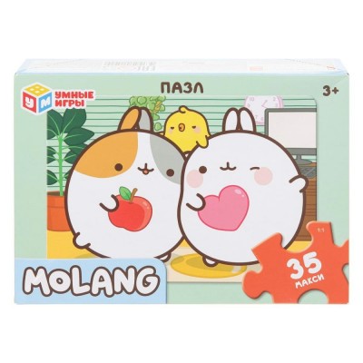 Умные игры Пазл-Макси 35  Molang  Россия 180х127х35мм