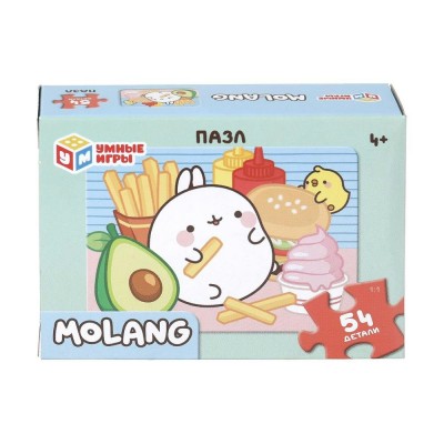 Умные игры Пазл 54  Molang  Россия 90х65х25мм