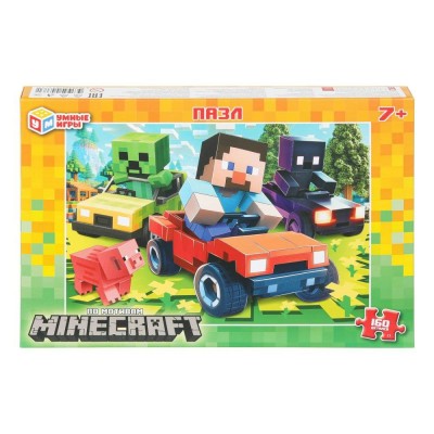 Умные игры Пазл 160  По мотивам Minecraft  Россия 285х190х33мм