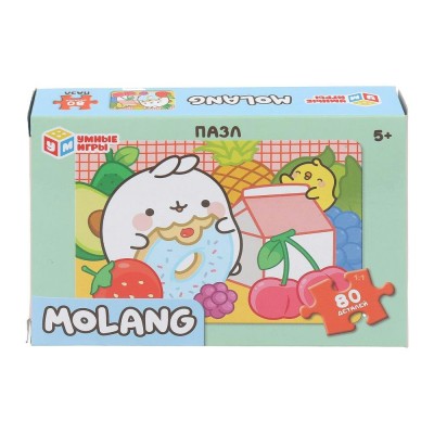 Умные игры Пазл 80  Molang  Россия 130х90х25мм