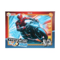 Умные игры Пазл 104  Супергеройские гонки  Россия 190х141х35мм