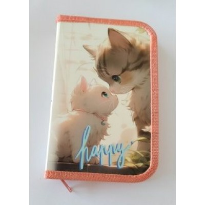 Пенал 1 отделение 19x11,5см Милые котята откидная планка ПО-04 Пчелка Пенал 1 отделение 19x11,5см Милые котята откидная планка ПО-04 Пчелка