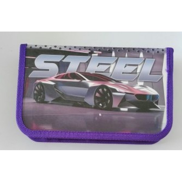 Пенал 1 отделение 19x11,5см Стальное авто откидная планка ПО-04 Пчелка