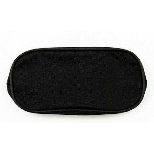 Пенал 1 отделение мягкий 22x9х5см Черный овальный, ткань К-68 Пчелка