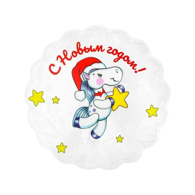 Миленд/Новогодняя силиконовая наклейка. Лошадка со звездочкой/20 х 20/НУ-2078/ Миленд/Новогодняя силиконовая наклейка. Лошадка со звездочкой/20 х 20/НУ-2078/